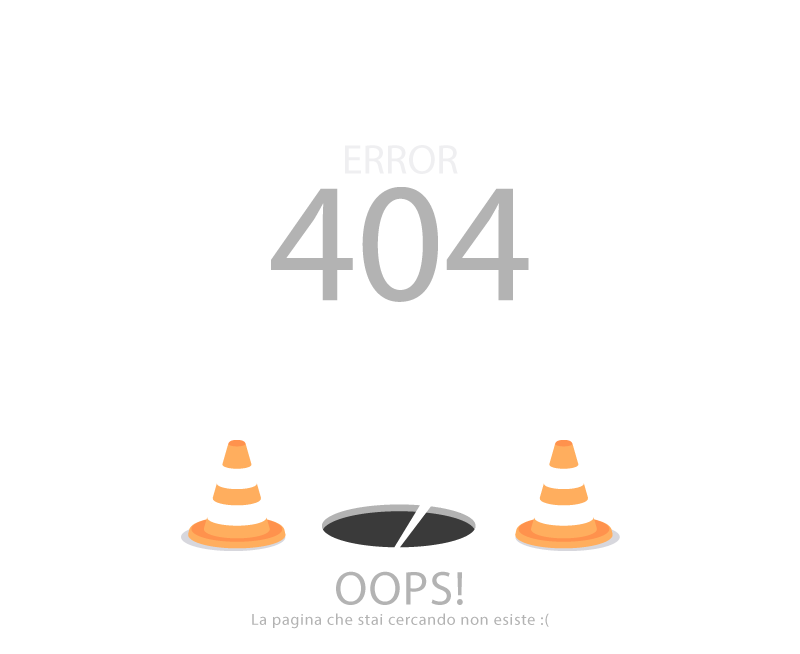 404 pagina non trovata