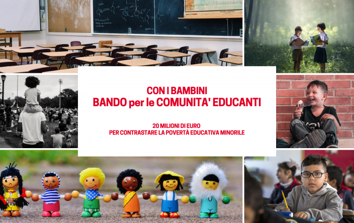 Con i bambini Bando per le comunità educanti